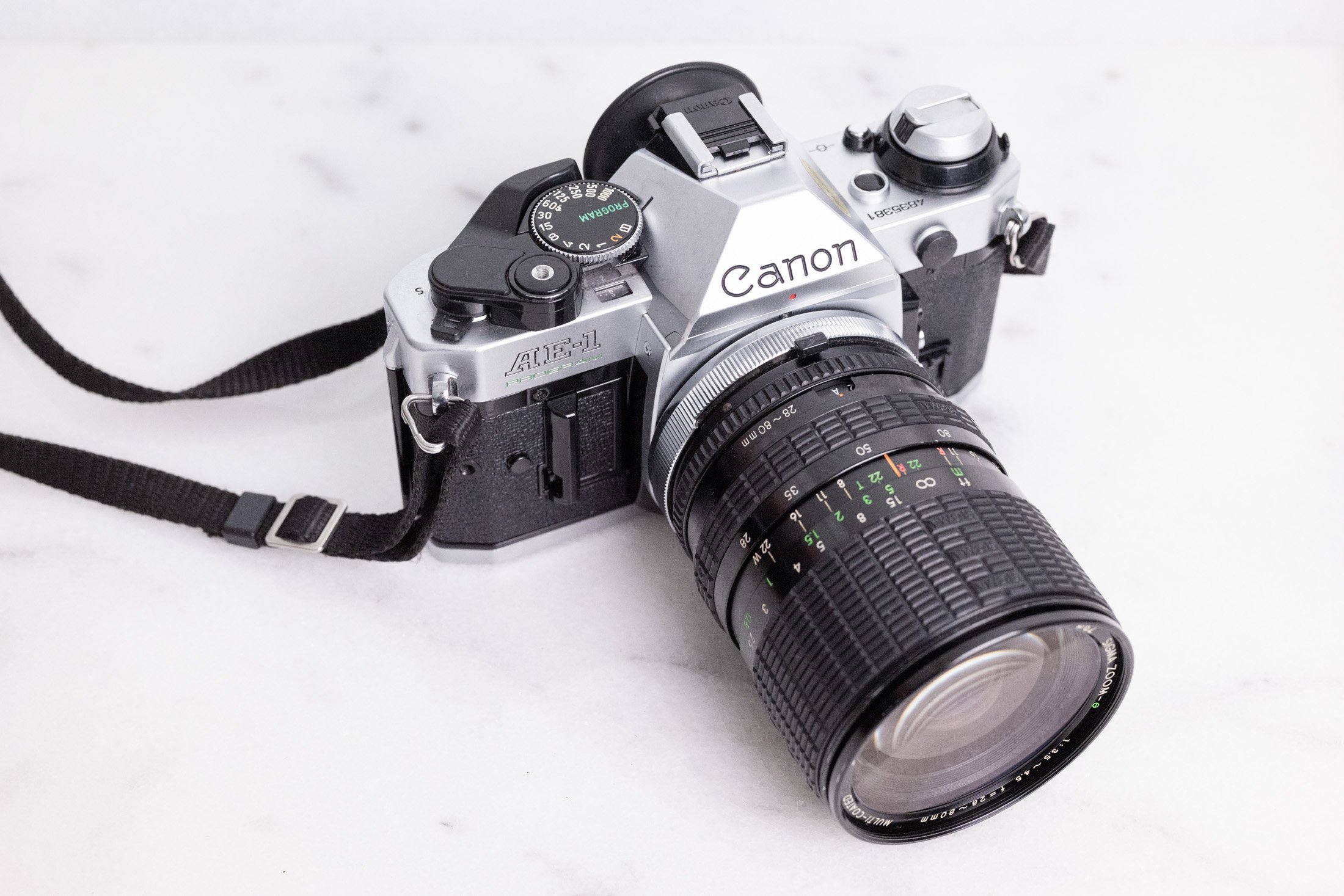 Canon AE-1 PROGRAM + F1 レンズセット動作未確認 Canon AE-1 一眼レフ 
