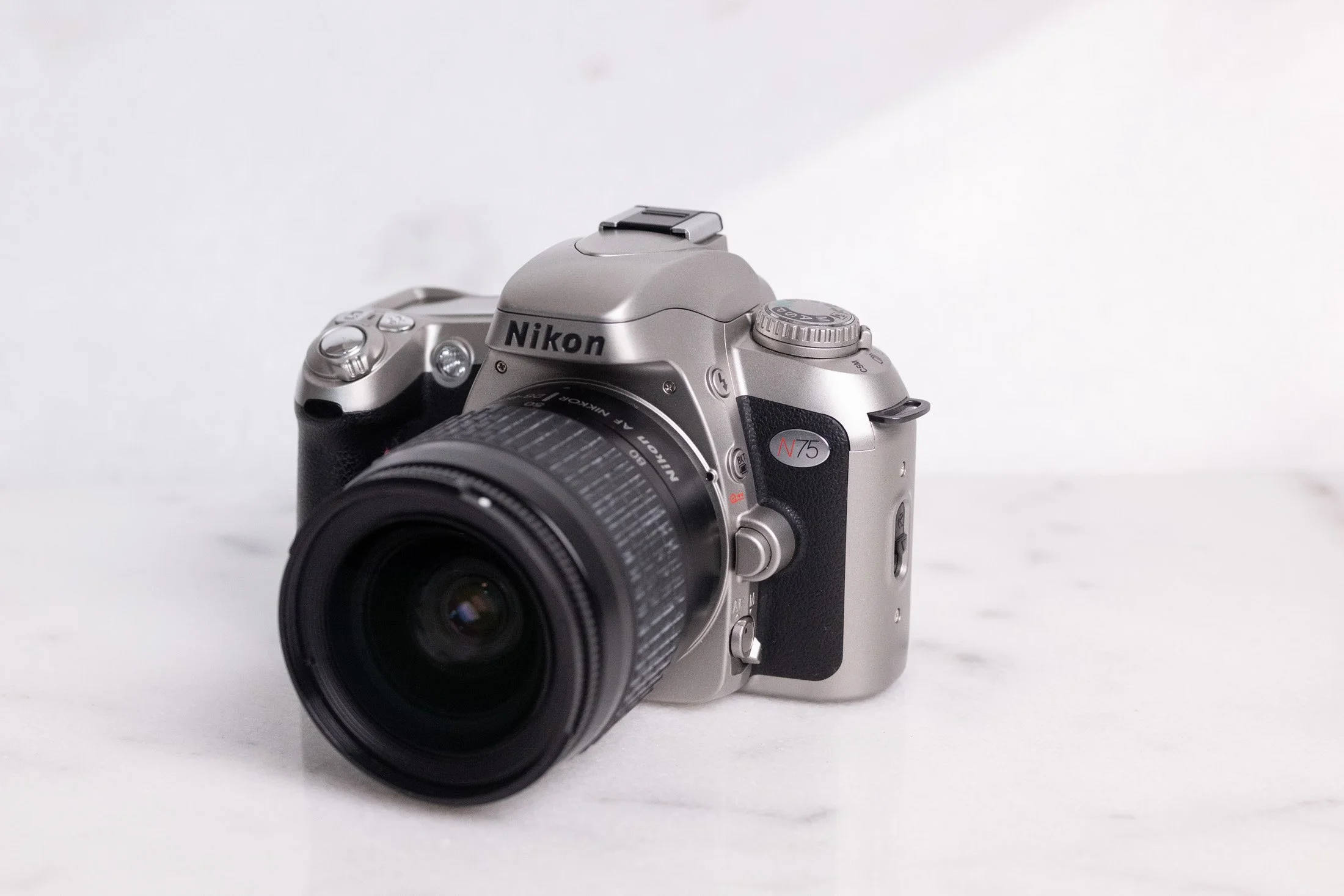 Nikon N75 35mm Film SLR Camera Body with Nikon AF Nikkor 28-80mm Zoom Lens