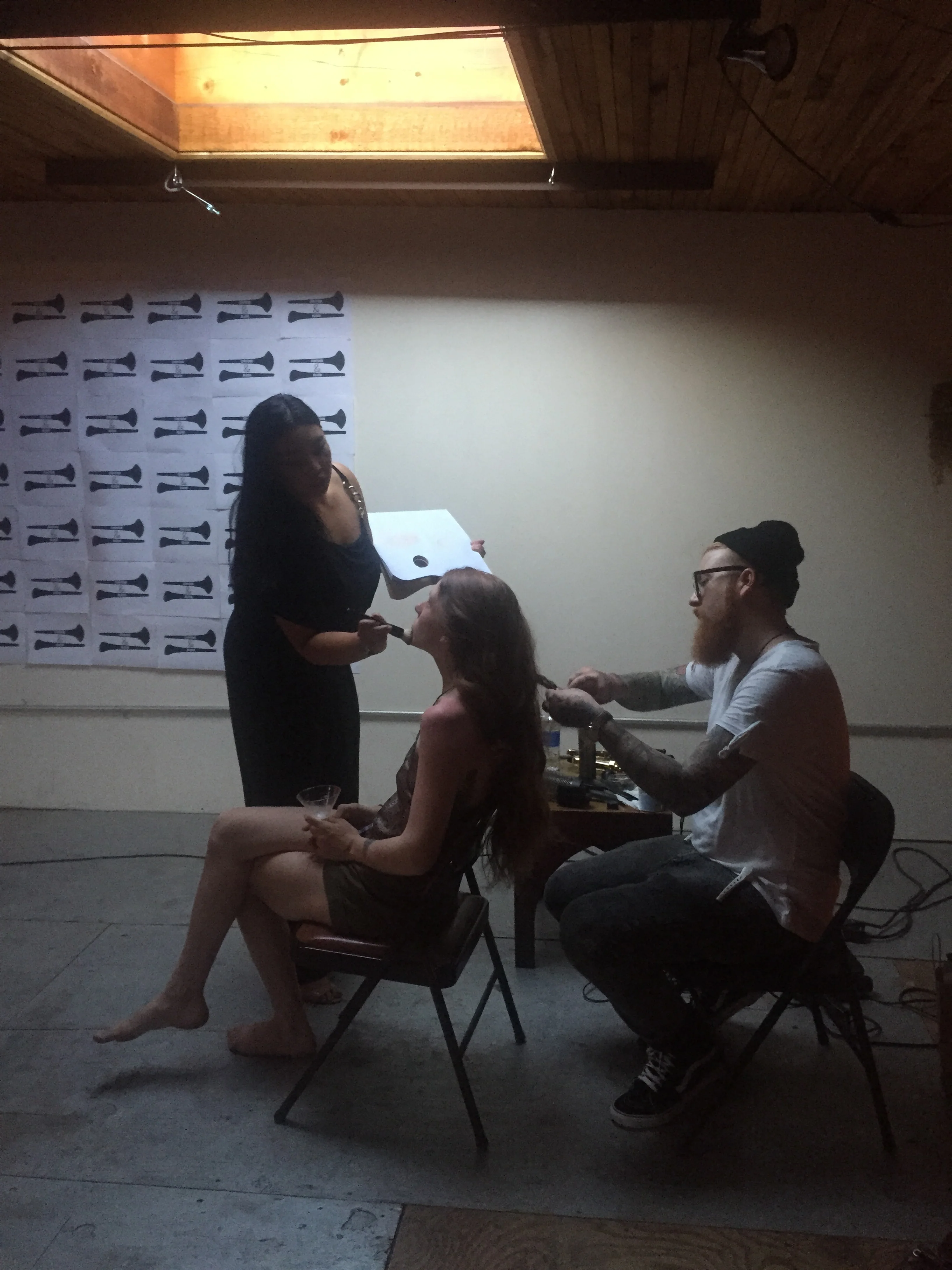Jake and I working on Ashley Dobson 