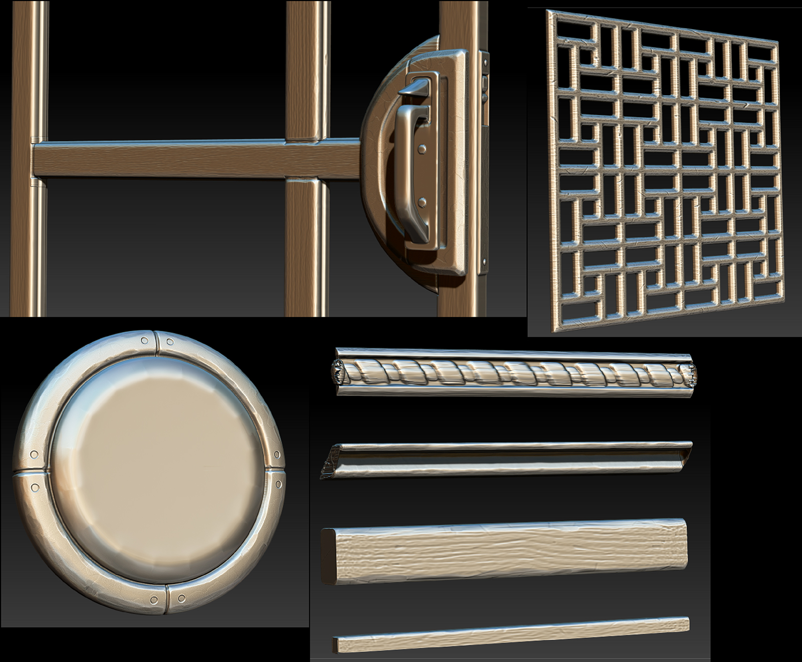 Z-Brush texture sculpts