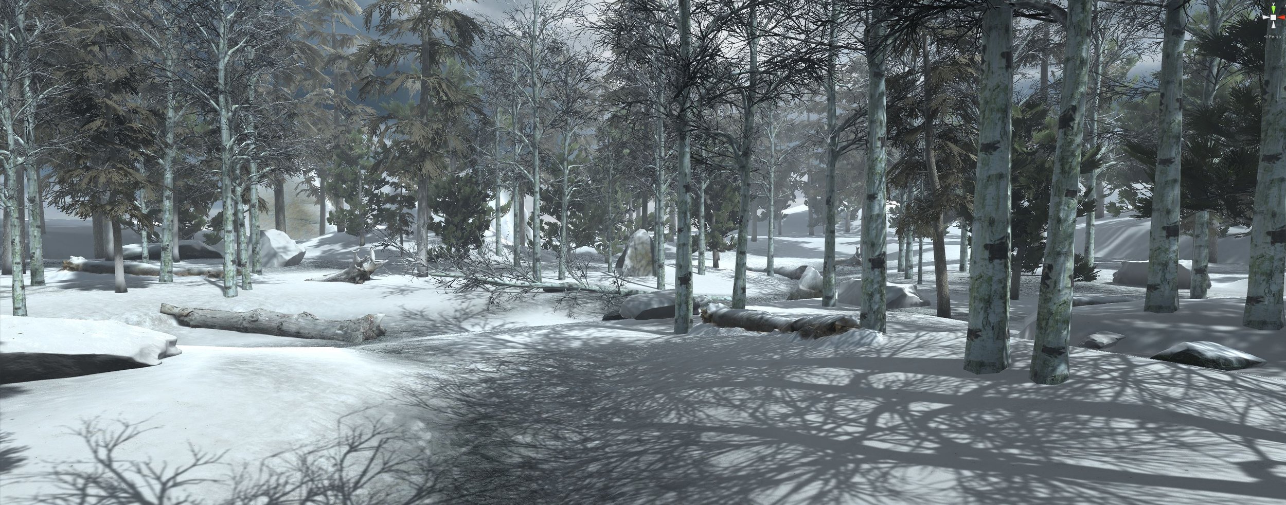 Unity mobile - winter forest
