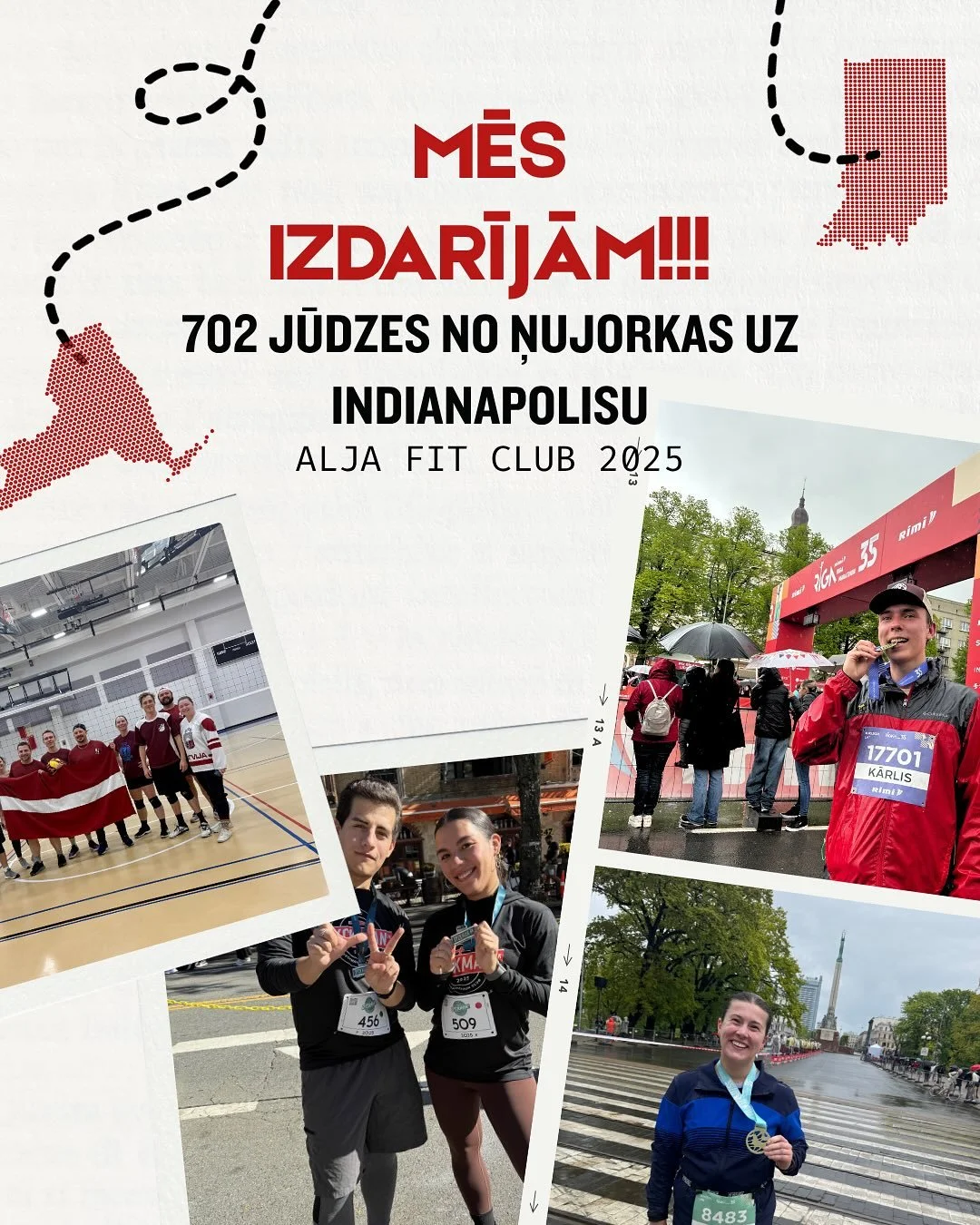 🥇 🏆 MĒS TO IZDARĪJĀM! &Scaron;ogad ALJA biedri apņēmās noskriet 702 jūdzes fiziskās aktivitātēs &mdash; attālumu no Ņujorkas kongresa līdz Indianapolisas kongresam! Kopā mēs to paveicām!

Tas bija jautrs veids uzturēt saikni no mūsu pilsētām! Paldi