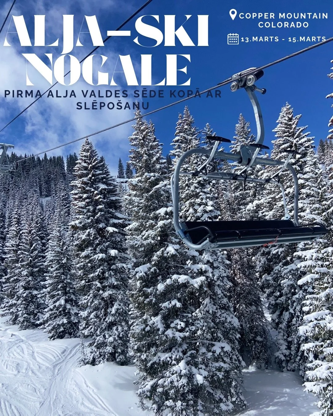 Brauc uz Kolorādo kalniem slēpot Martā! ⛷️❄️

ALJAs pirmā valdes sēde 2026. gadā būs apvienota ar rietumu kalnu slēpo&scaron;anas izbraukumu, kas notiks Kolorādo no 13. līdz 15. martam. &Scaron;is pasākums tiek rīkots visiem valdes locekļiem un biedr