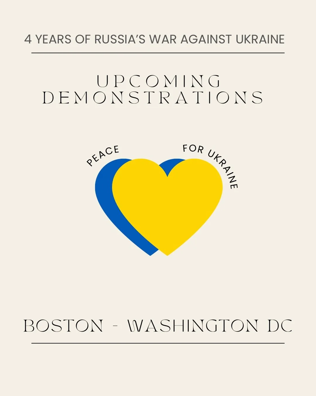 Join with others in your area this weekend to show your support for Ukraine! 🇺🇦🇱🇻🇺🇸

For more information, check out the links below. 

https://uccn.org/event/stand-with-ukraine-protect-the-future-boston/

https://www.facebook.com/events/189153