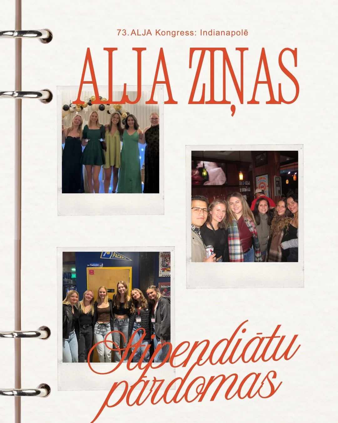 🌟 Mūsu 2025 Kongressa stipendiju sānēmēji bija: Tija Dilba, Ashley Cortes-Ose, un Ella Dahncke 🌟

📖 Lasiet vairāk par mūsu biedru stāstus aljazinas.com