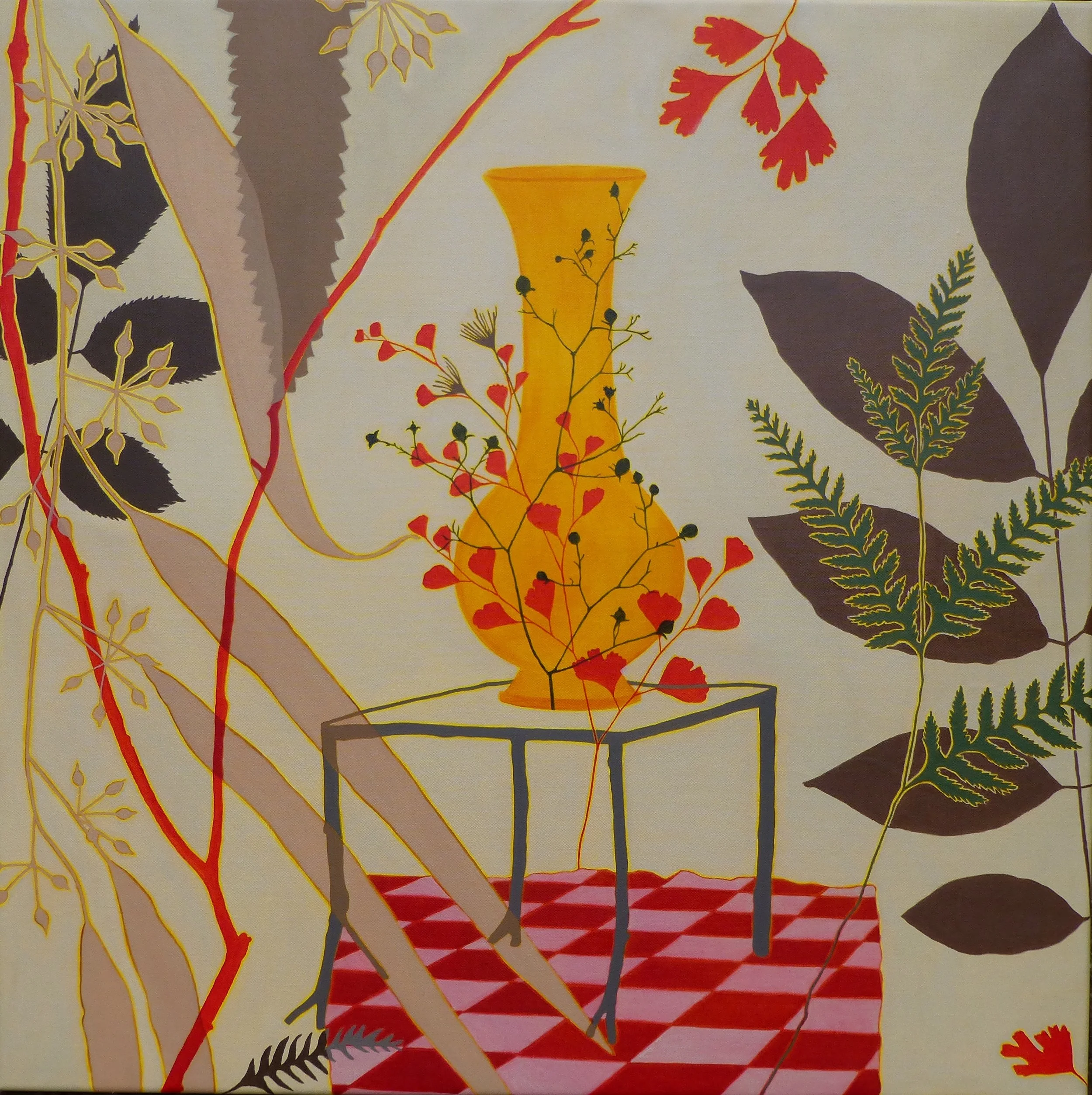 Table Vase, oil on linen, 91 x 91cm