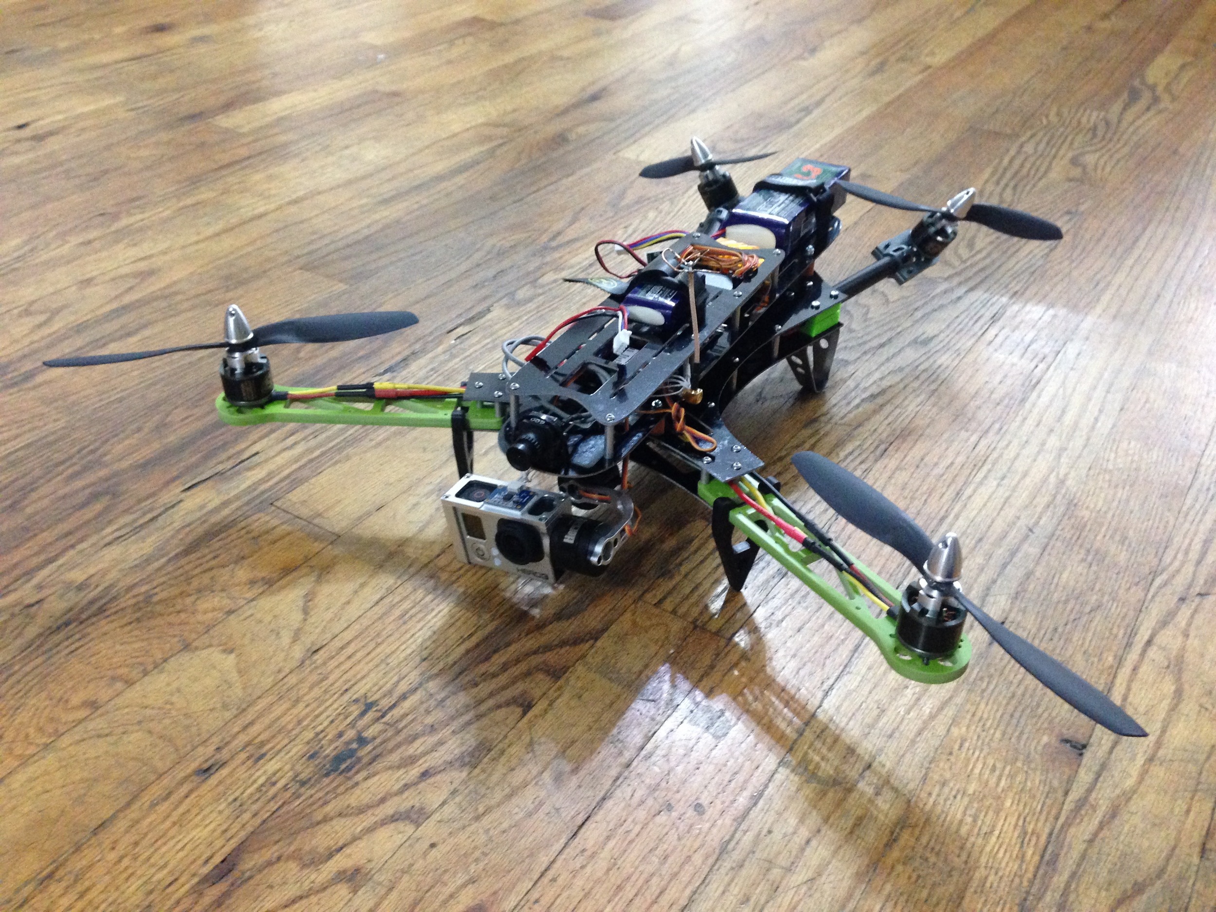 racing drone with gimbal