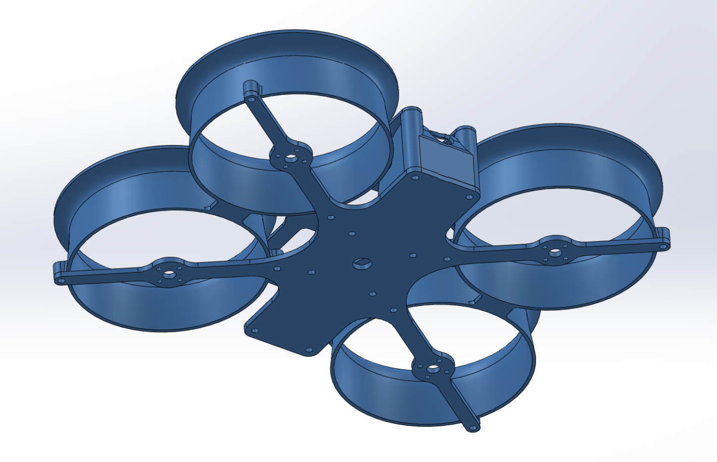 Note that the ducts on each side are tied together for strength.