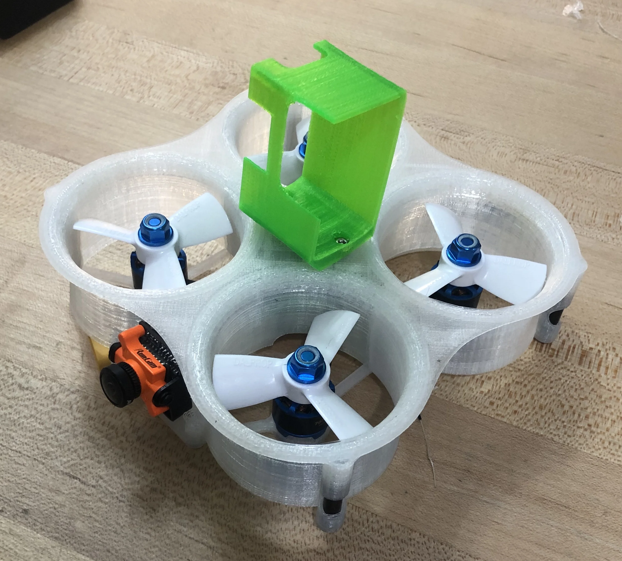 Starting to look more and more like a jet turbine with the big heavily pitched props. That’s a 5 degree Hero mount.