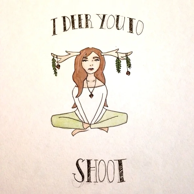 Deer Girl Illustration