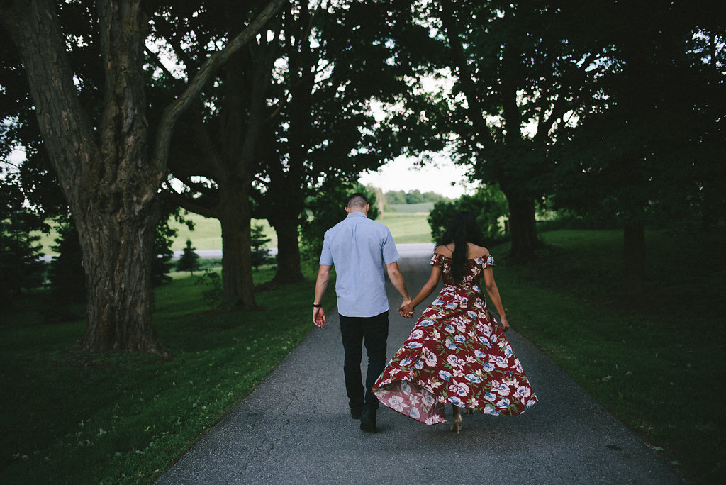 Cabin On The 9 Orangeville Engagement Photographer