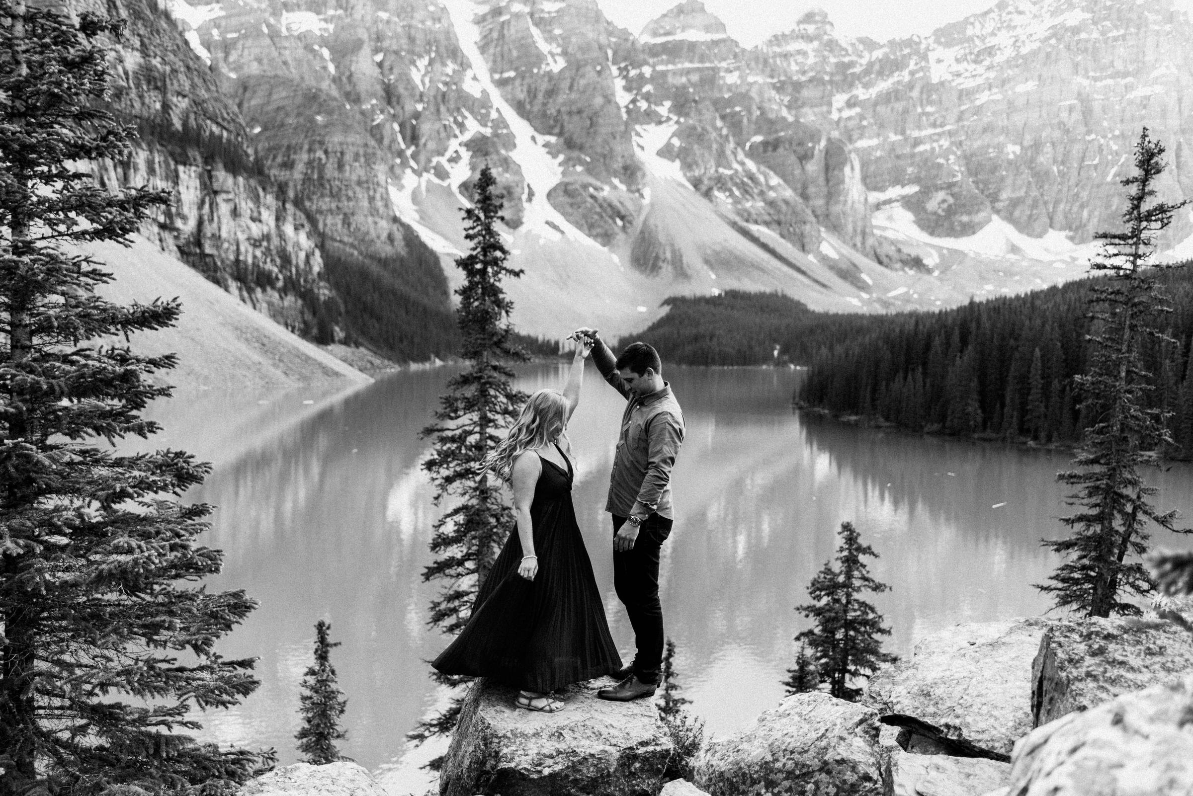 Banff Lake Louise Engagement Photographer