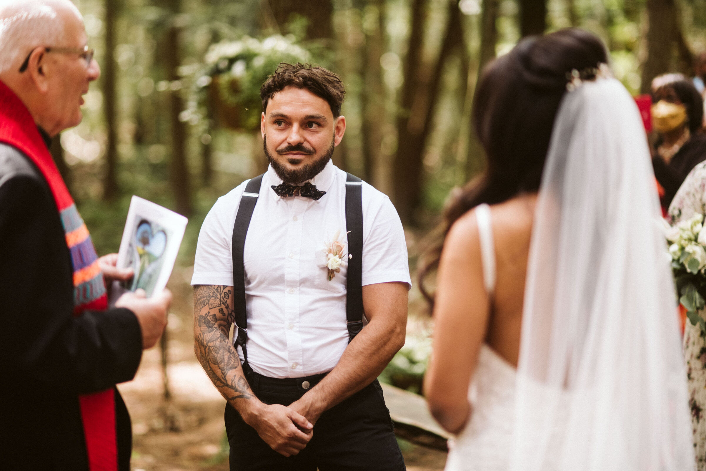 Whispering Springs Wilderness Retreat Intimate forest wedding