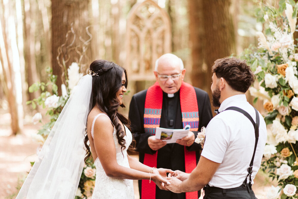 Whispering Springs Wilderness Retreat Intimate forest wedding