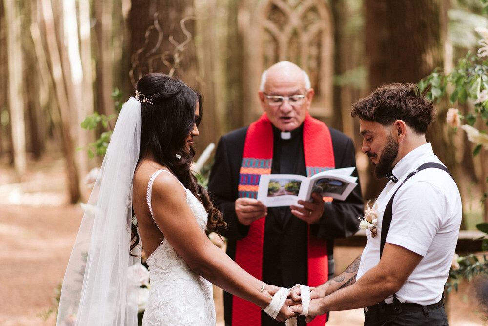 Whispering Springs Wilderness Retreat Intimate forest wedding