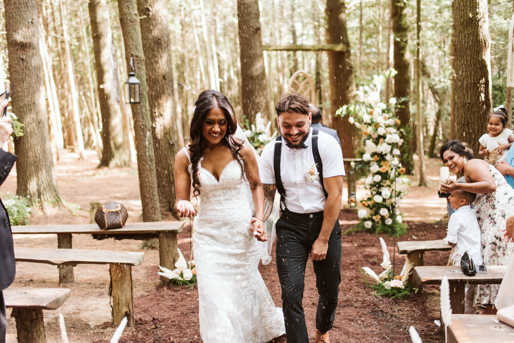 Whispering Springs Wilderness Retreat Intimate forest wedding