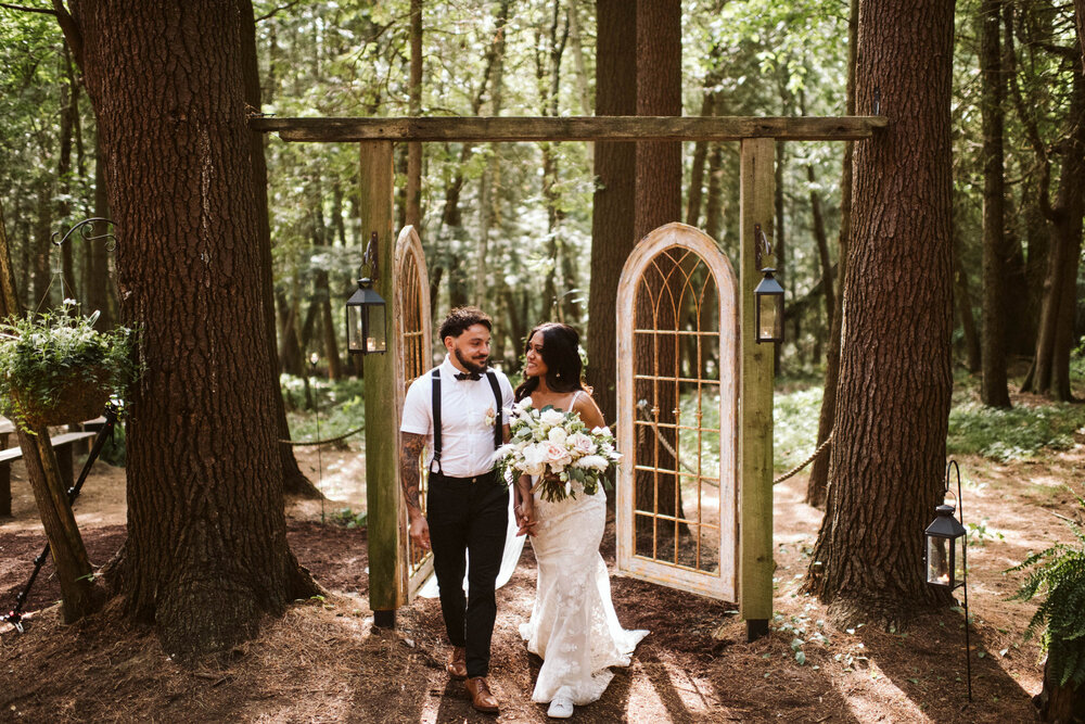 Whispering Springs Wilderness Retreat Intimate forest wedding