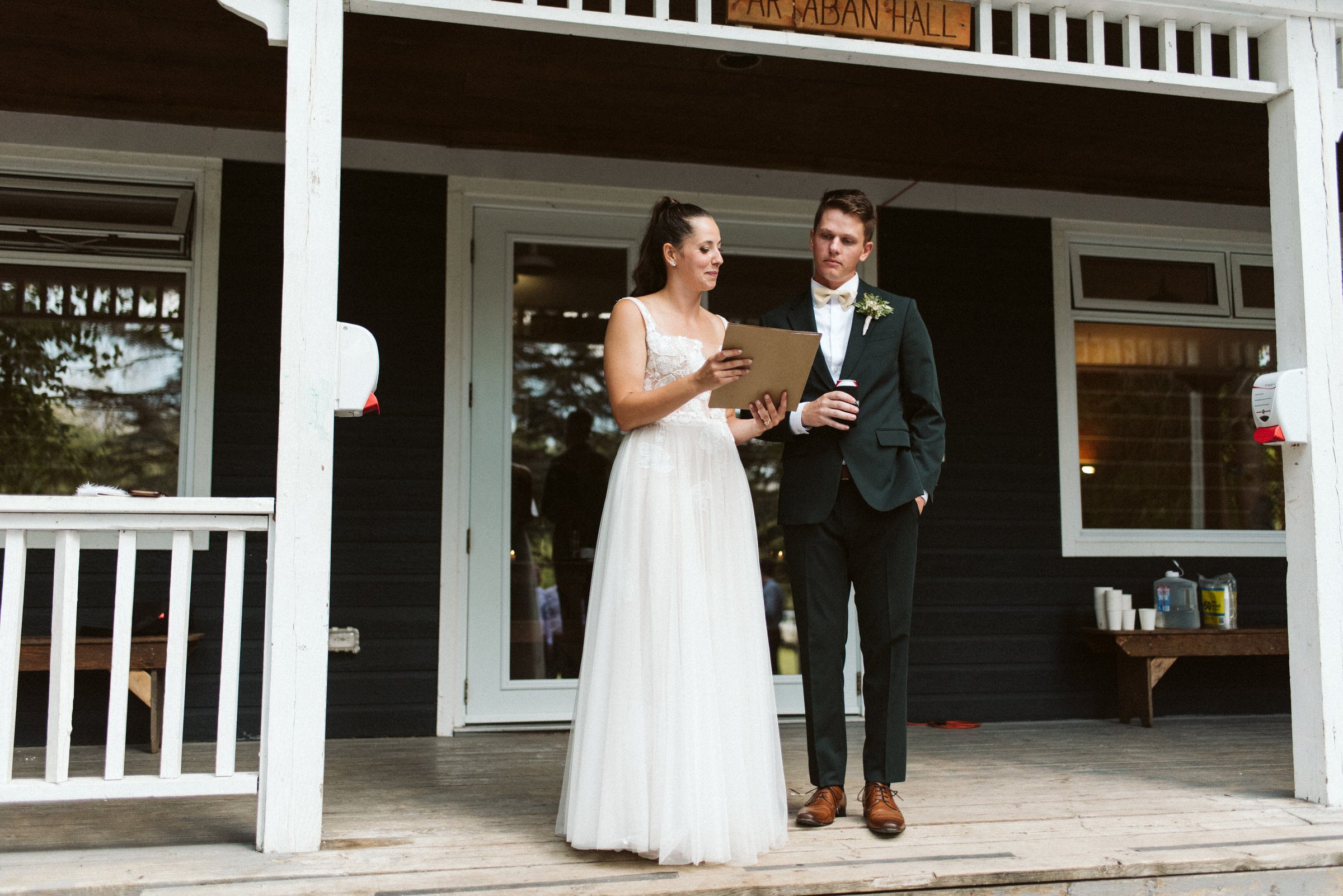 Orillia Camp Couch Wedding Photographer