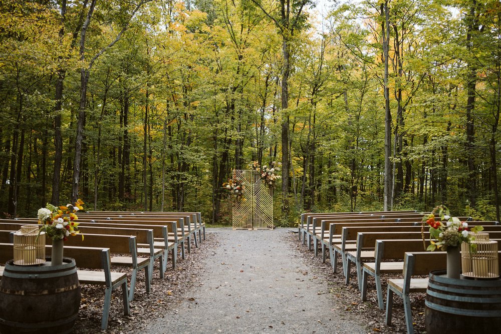 Compass Rose Forest Wedding in Prince Edward County