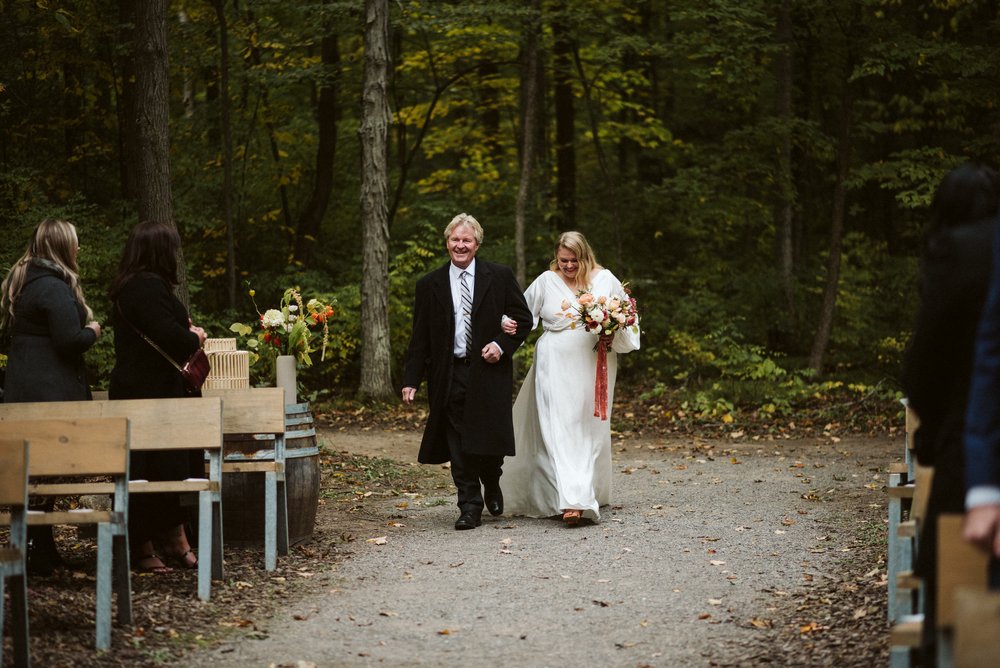 Compass Rose Forest Wedding in Prince Edward County