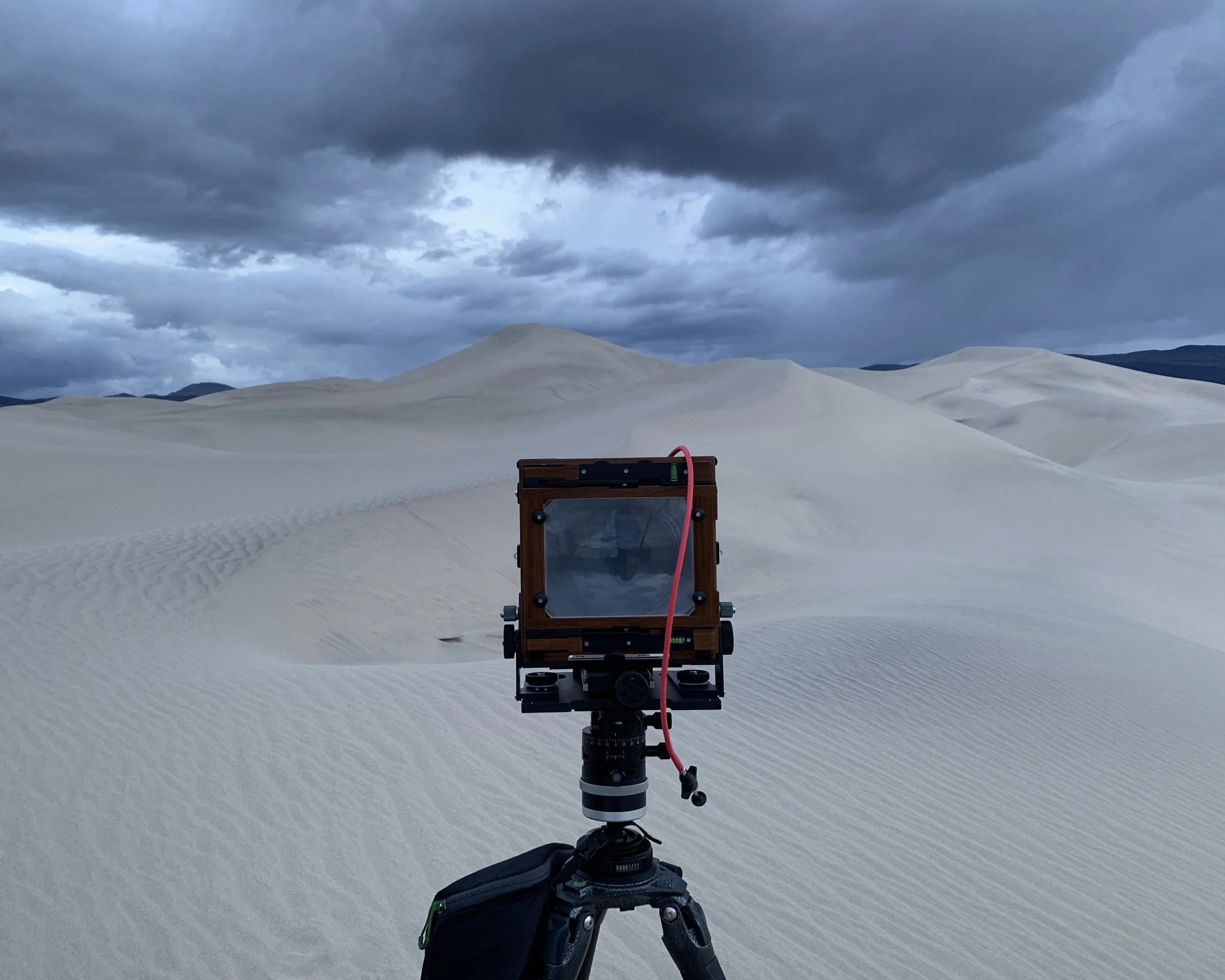  My 4x5 camera, set up for the composition seen above. 