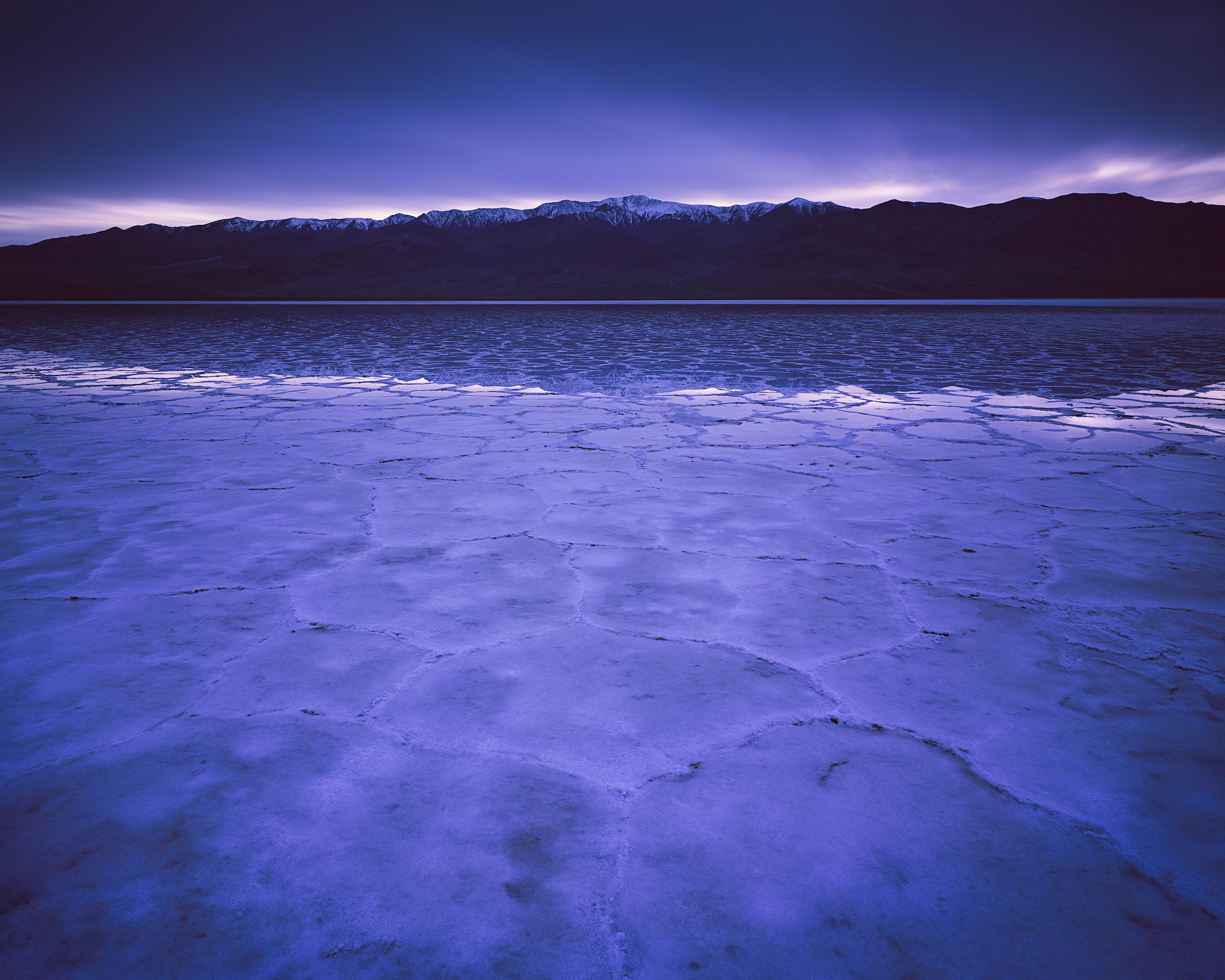 Salt and Sky, Chamonix 4x5, Rodenstock 90mm f/6.8, 30” exposure @ f/32 on Fuji Velvia 50 - March, 2019