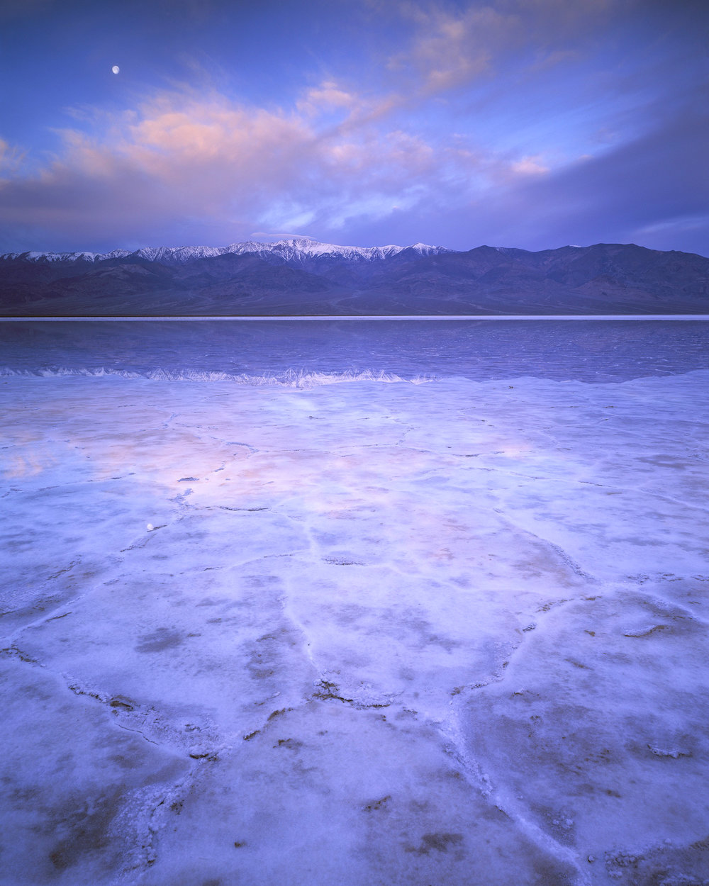 Badwater Basin and Moonset 