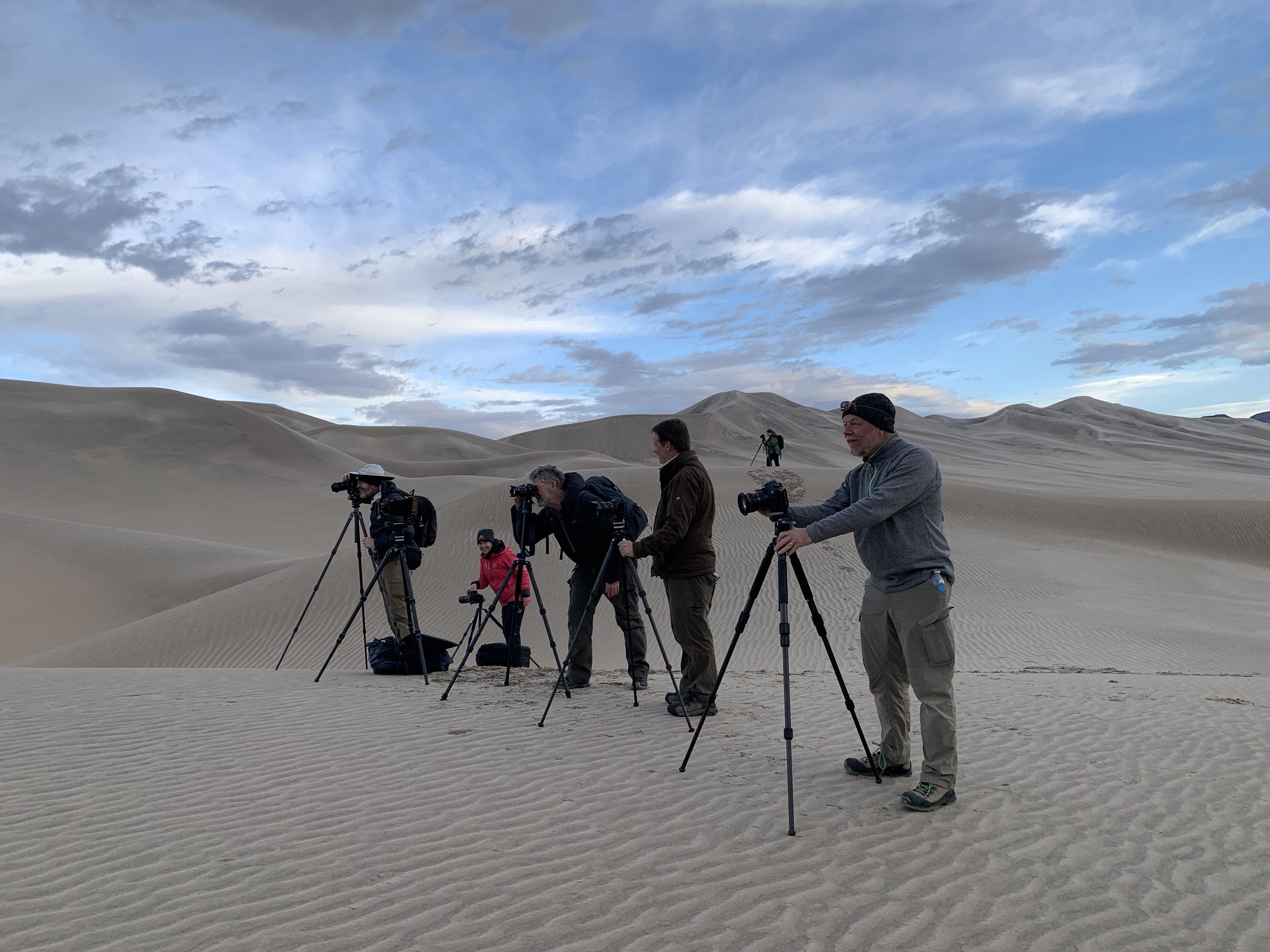 Our workshop group in the Eureka Dunes 