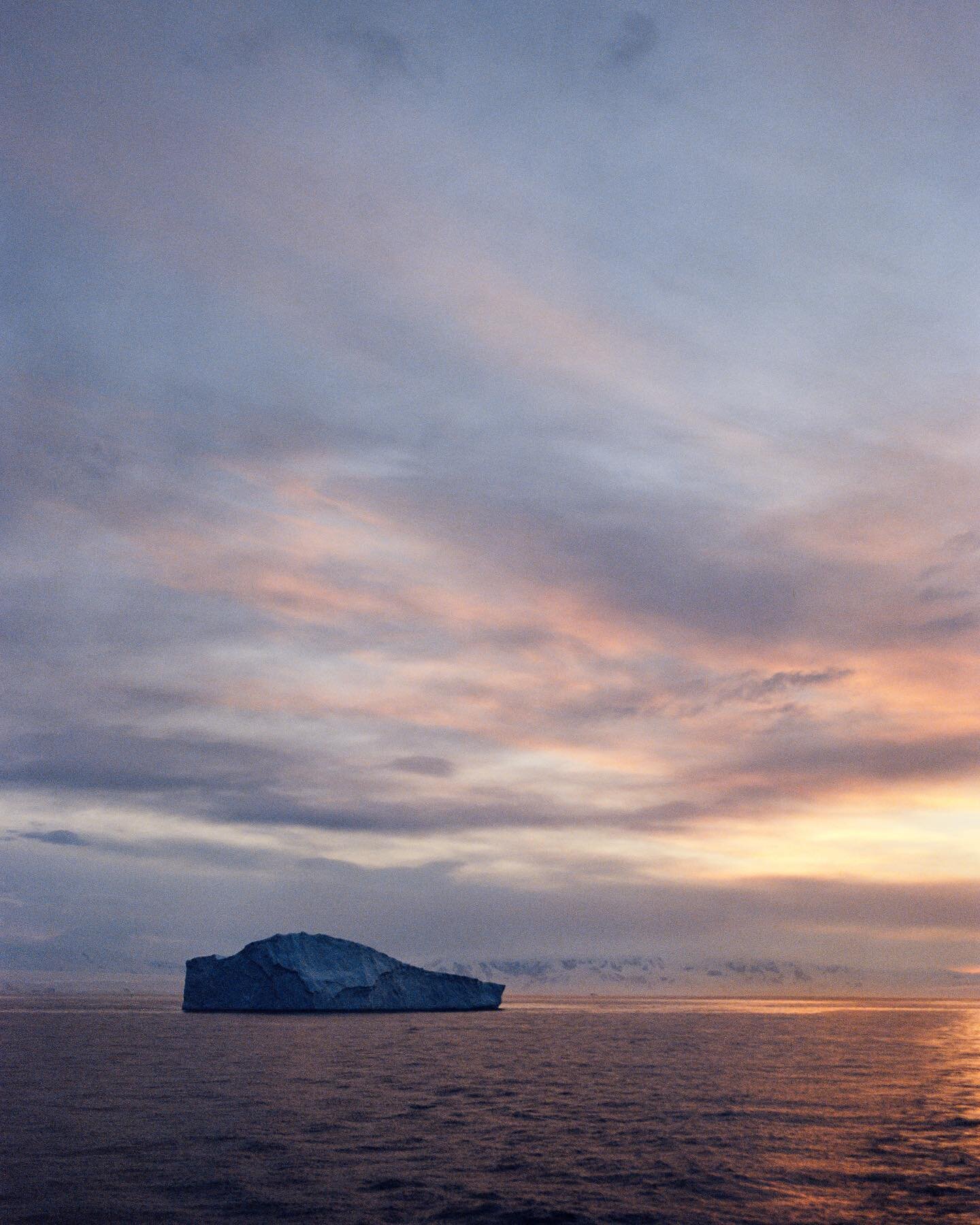 Antarctic Sunset  Pentax 67ii, 200mm, Kodak Portra 400, drum scanned @tangodrumscans