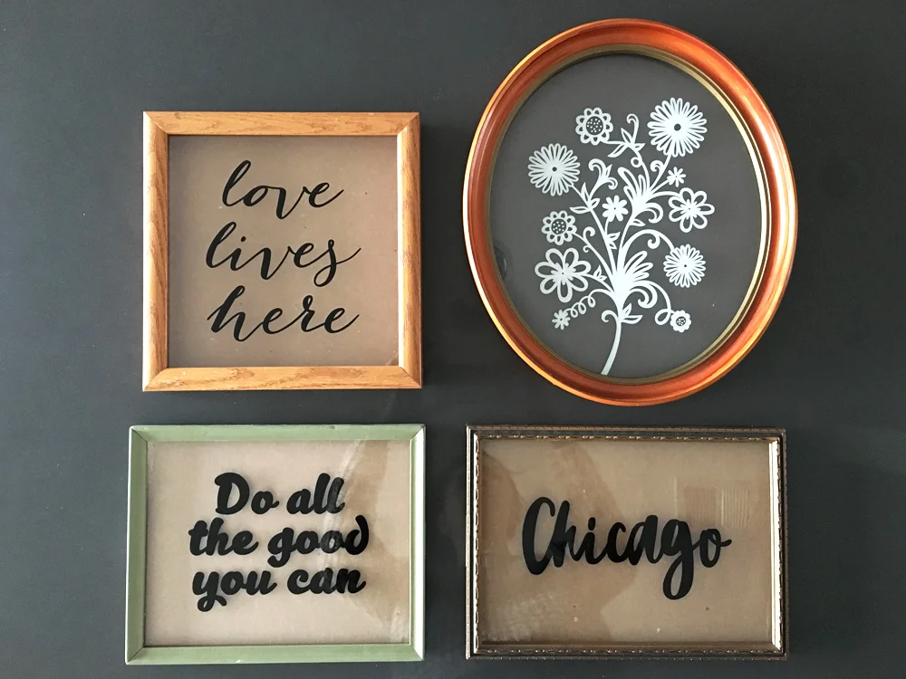 Love lives here - $60/ Flowers - $125/ Do all the good - $60/ Chicago - $60