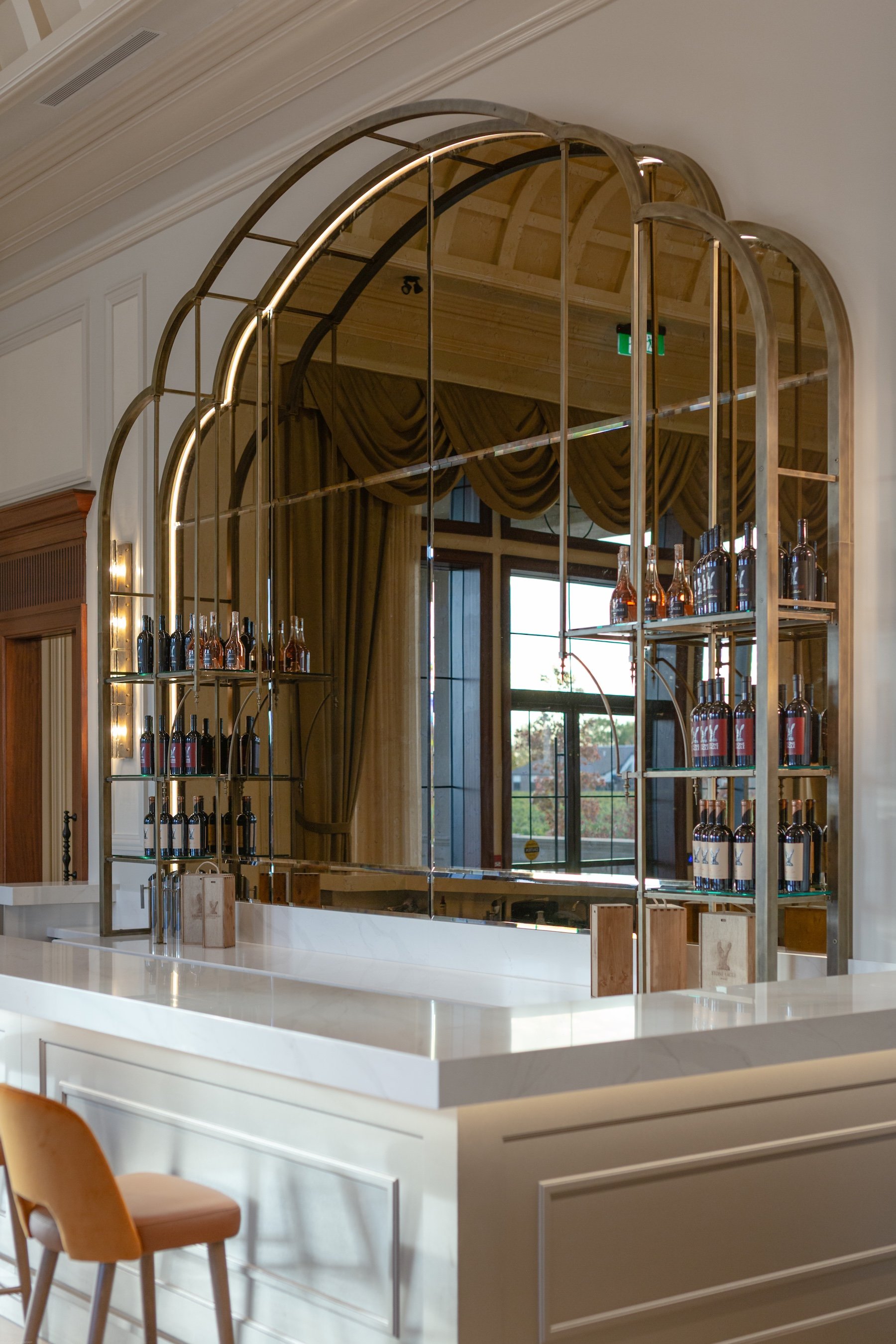  Stone Eagle Winery 1920’s style bar  – Niagara-on-the-Lake hospitality design by Dochia Interior Design 