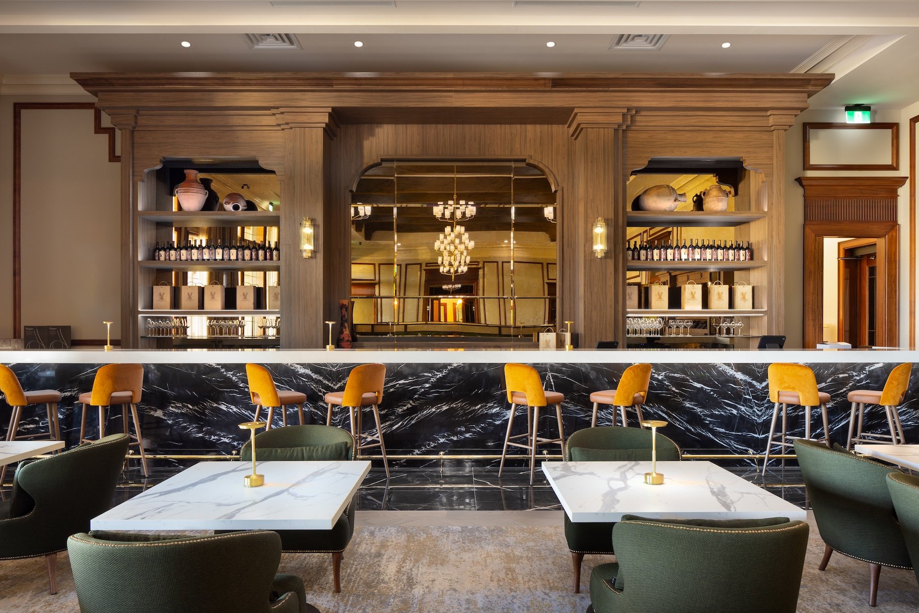  Stone Eagle Winery tasting room main bar  – Niagara-on-the-Lake hospitality design by Dochia Interior Design 