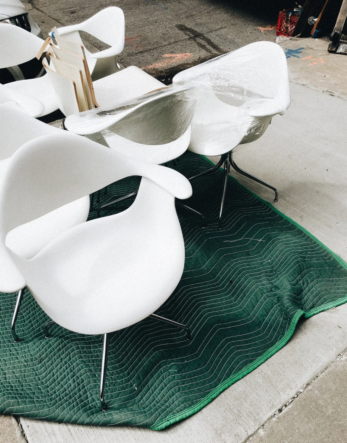 Chairs from the Art Institute, delivered to Jeremy's previous agency - Chicago