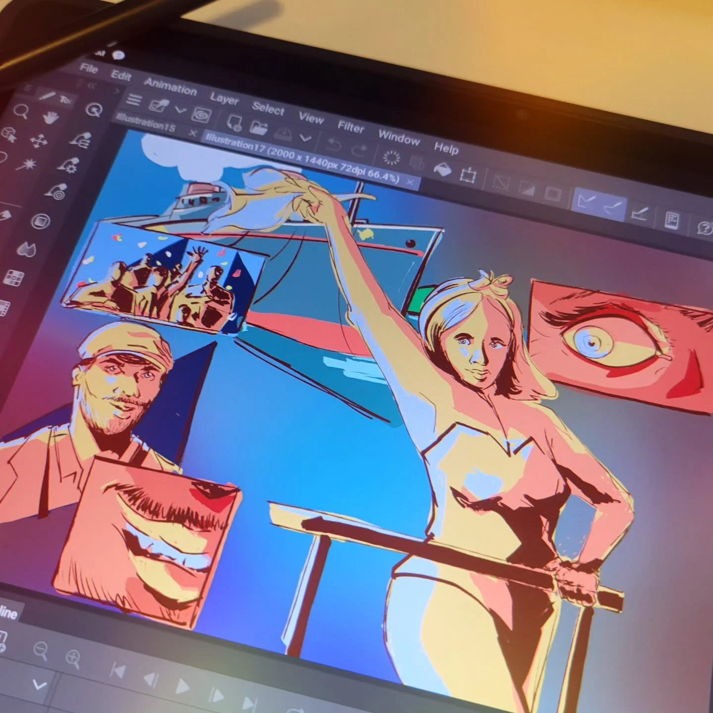 Sketching 4.12.24
practicing the art of storytelling without dialogue.
&bull;&bull;&bull;
#sketchbook #csp #comicart #storytelling #eyinjay