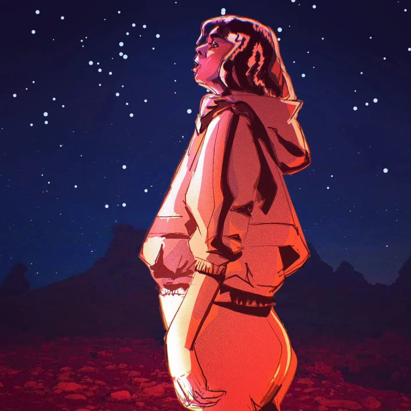 Sketching 5.14.24:  It's been raining a lot recently. Calls for Phoebe Bridgers. 
&bull;&bull;&bull;
#phoebebridgers #albumartredraw #punisher #eyinjay #illustration