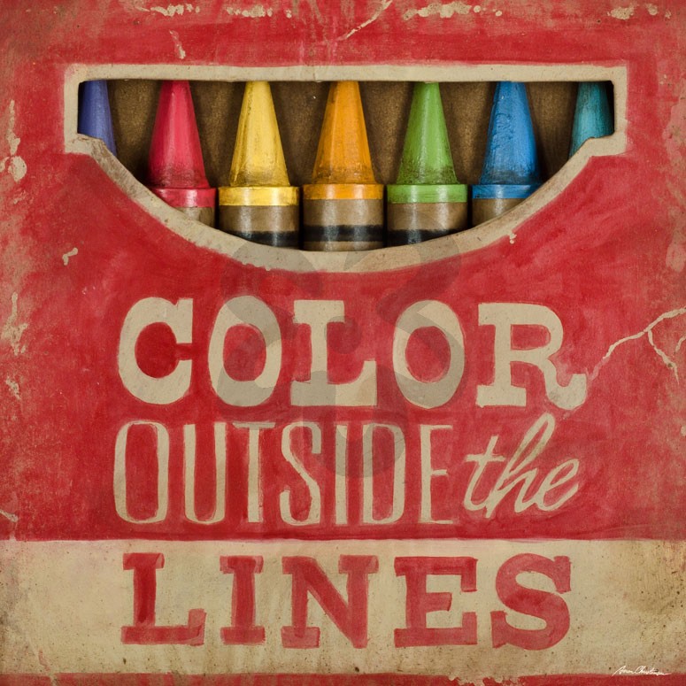 Color Outside the Lines Canvas