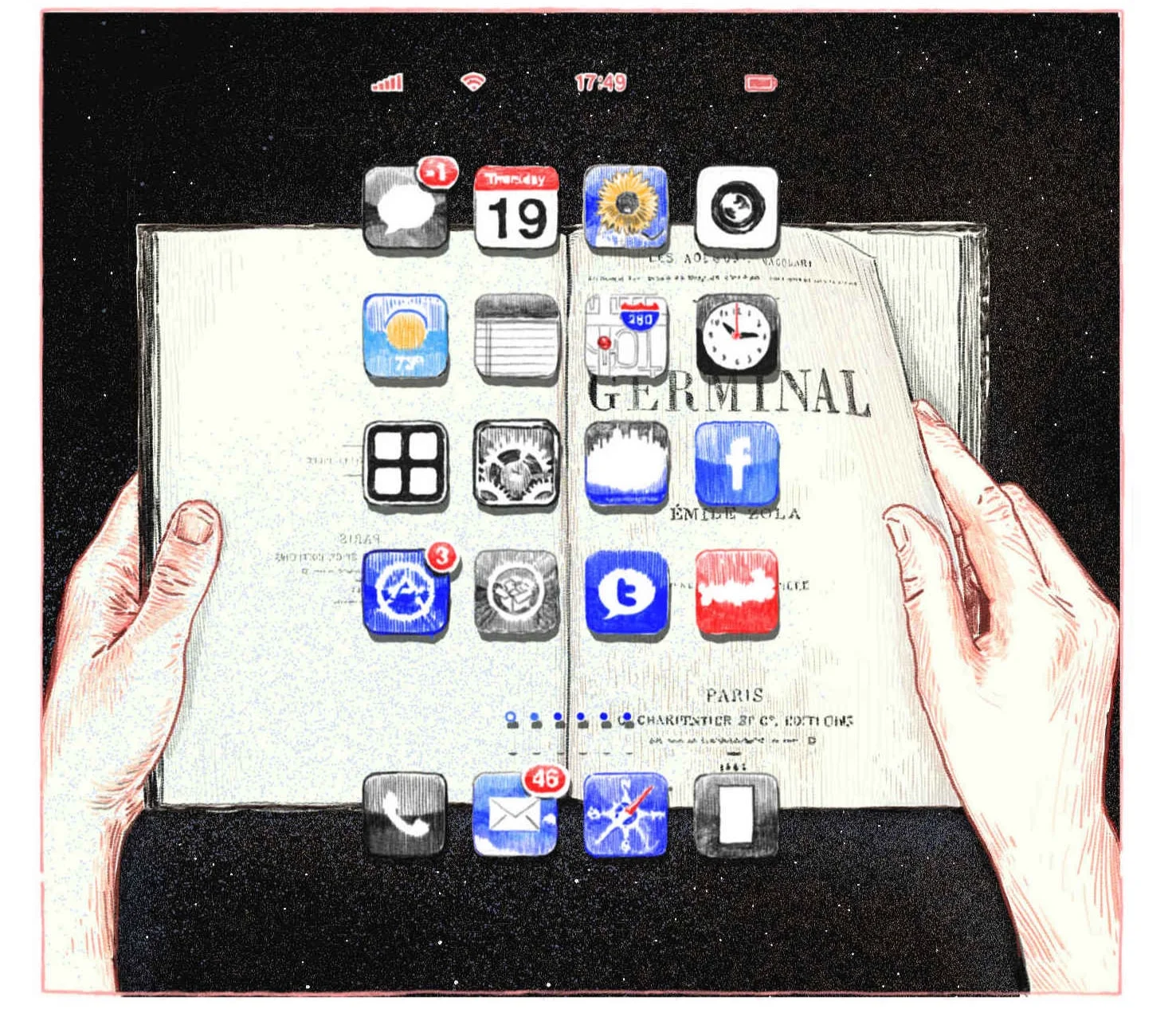 "I have forgotten how to read" by Michael Harris for The Globe and Mail