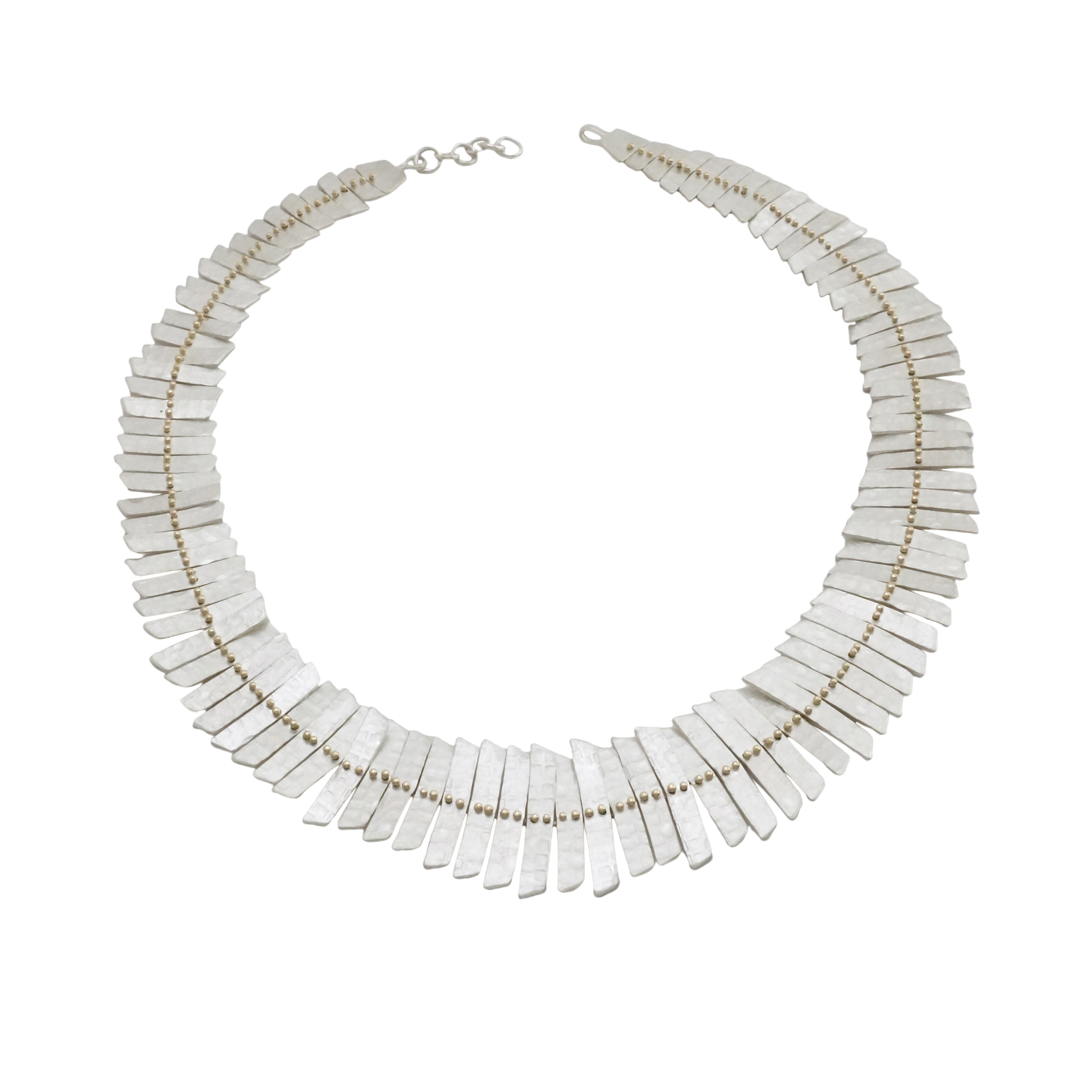 Sterling Silver Fishbone Collar Necklace — Sarah Swell Jewelry
