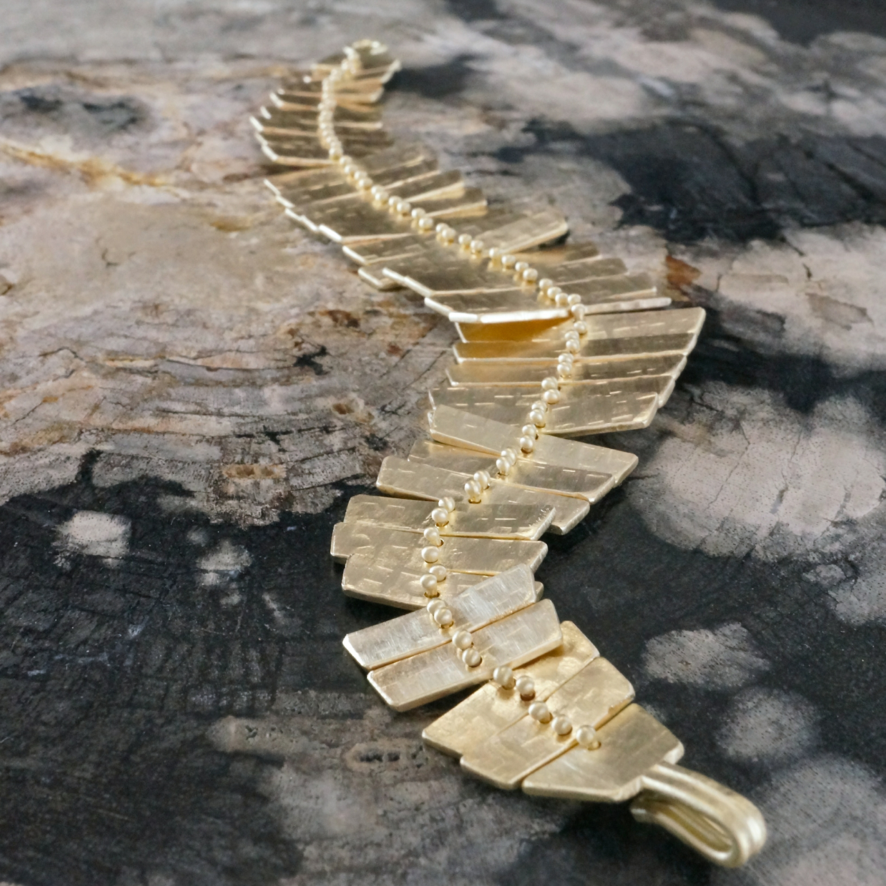 Gold Fishbone Bracelet — Sarah Swell Jewelry