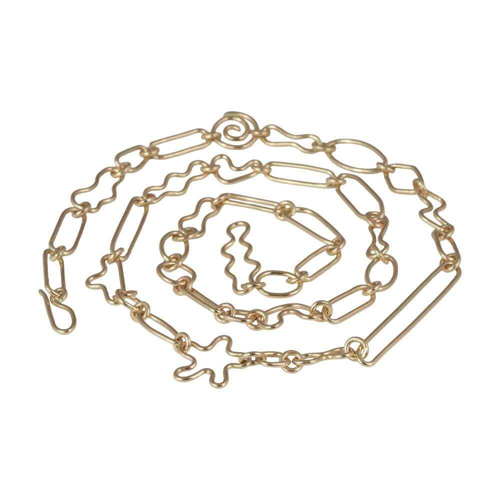 Artist S Choice Chain Necklace 14 Karat Gold Sarah Swell Jewelry