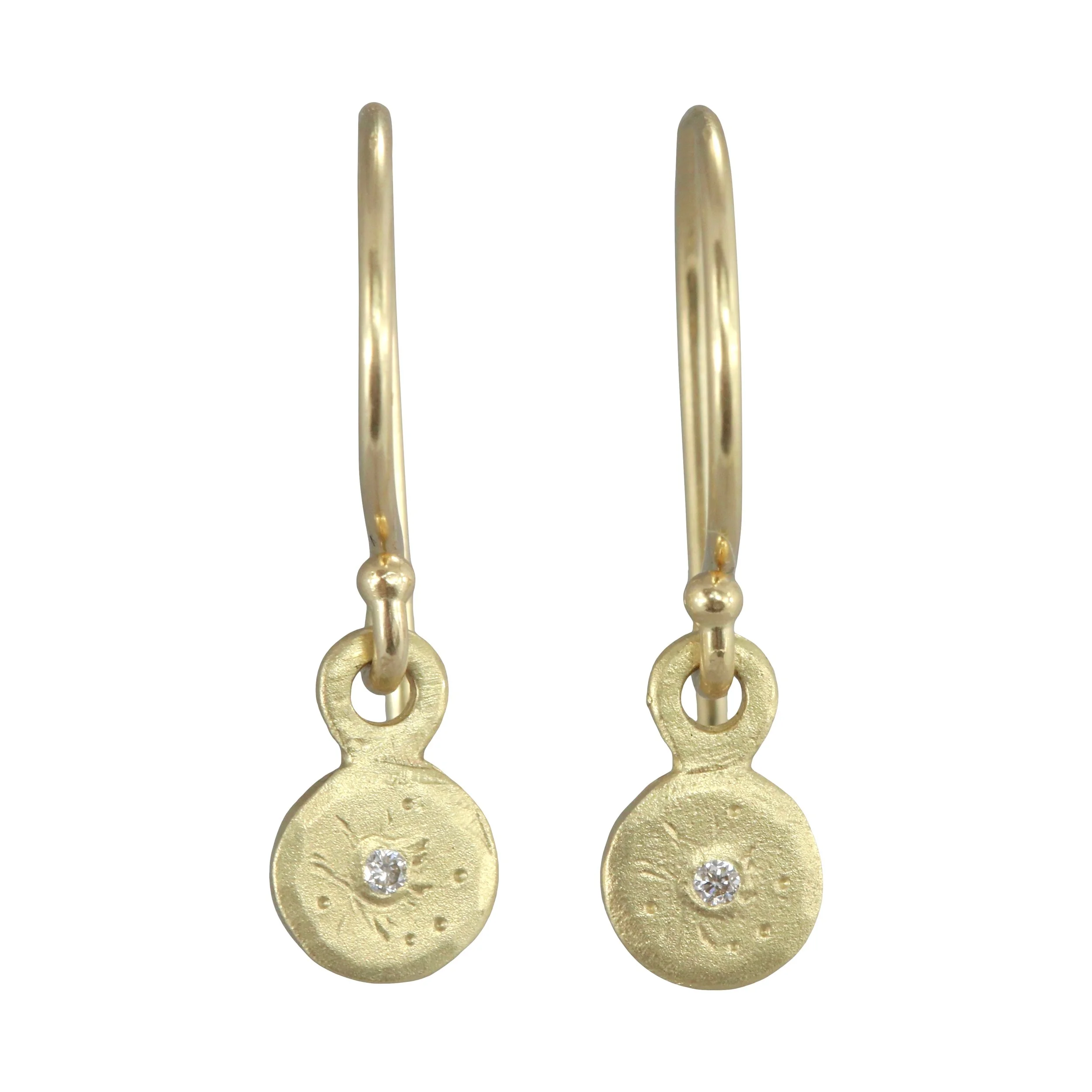 Mini Treasure Coin Dangle Earrings — Sarah Swell Jewelry