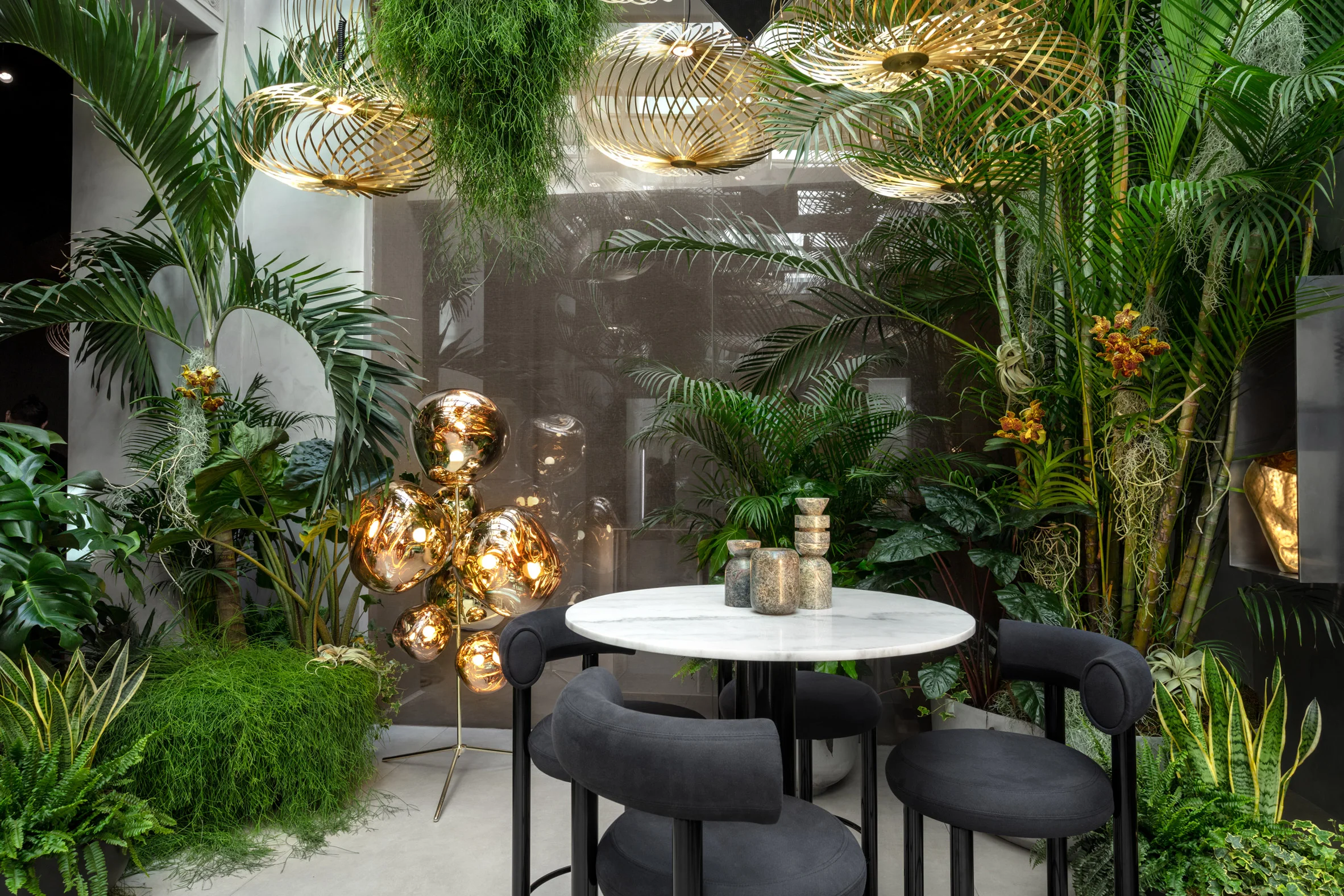 The Manzoni Jungle room. Image via tomdixon.net