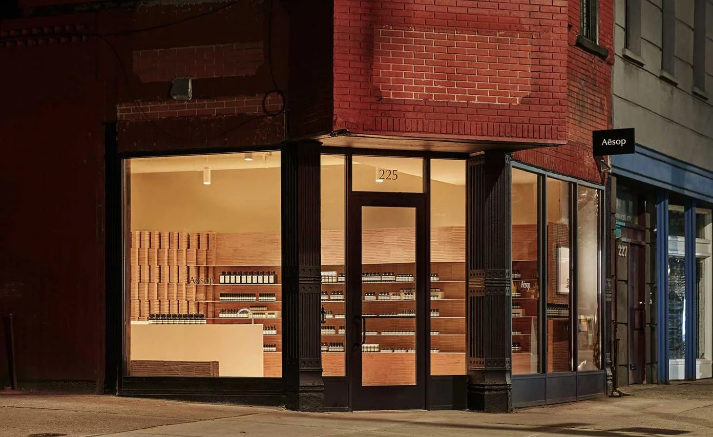 Aesop boutique, Park Slope, Brooklyn, New York.