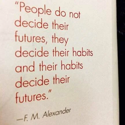 What habits are you creating? Do they align with your goals?