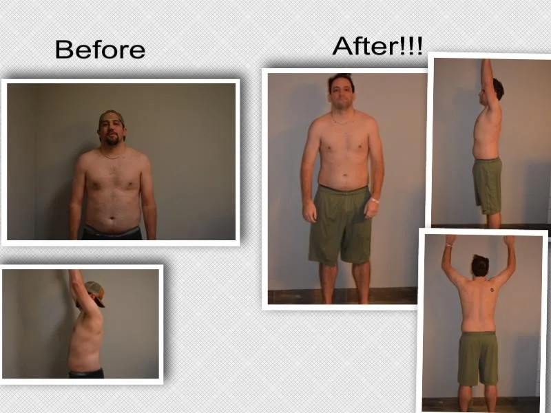 Trae Roberts 2017 Nutrition Challenge Before + After 