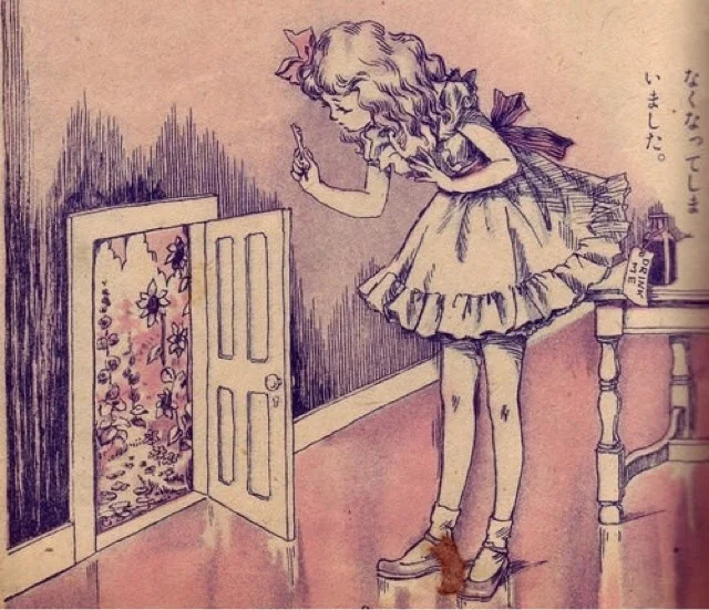 Alice enters Wonderland