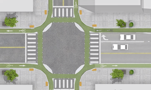 Color Through the Intersection