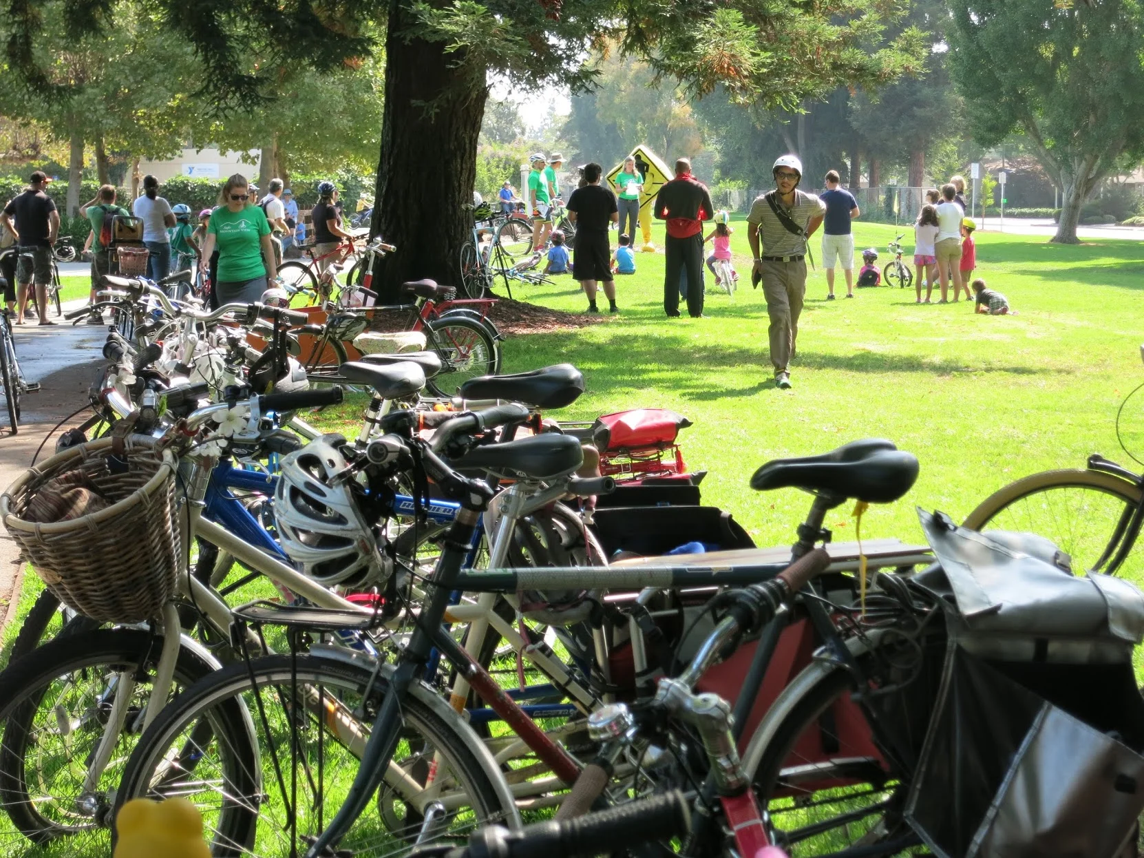 Bikes at the bike parking - Photo by Chris Brunn