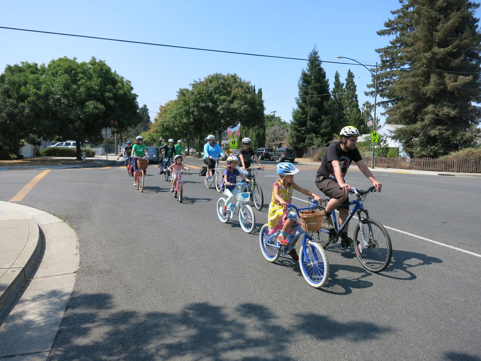 Riding down Castro Street north of Graham Middle School - Photo by Chris Brunn