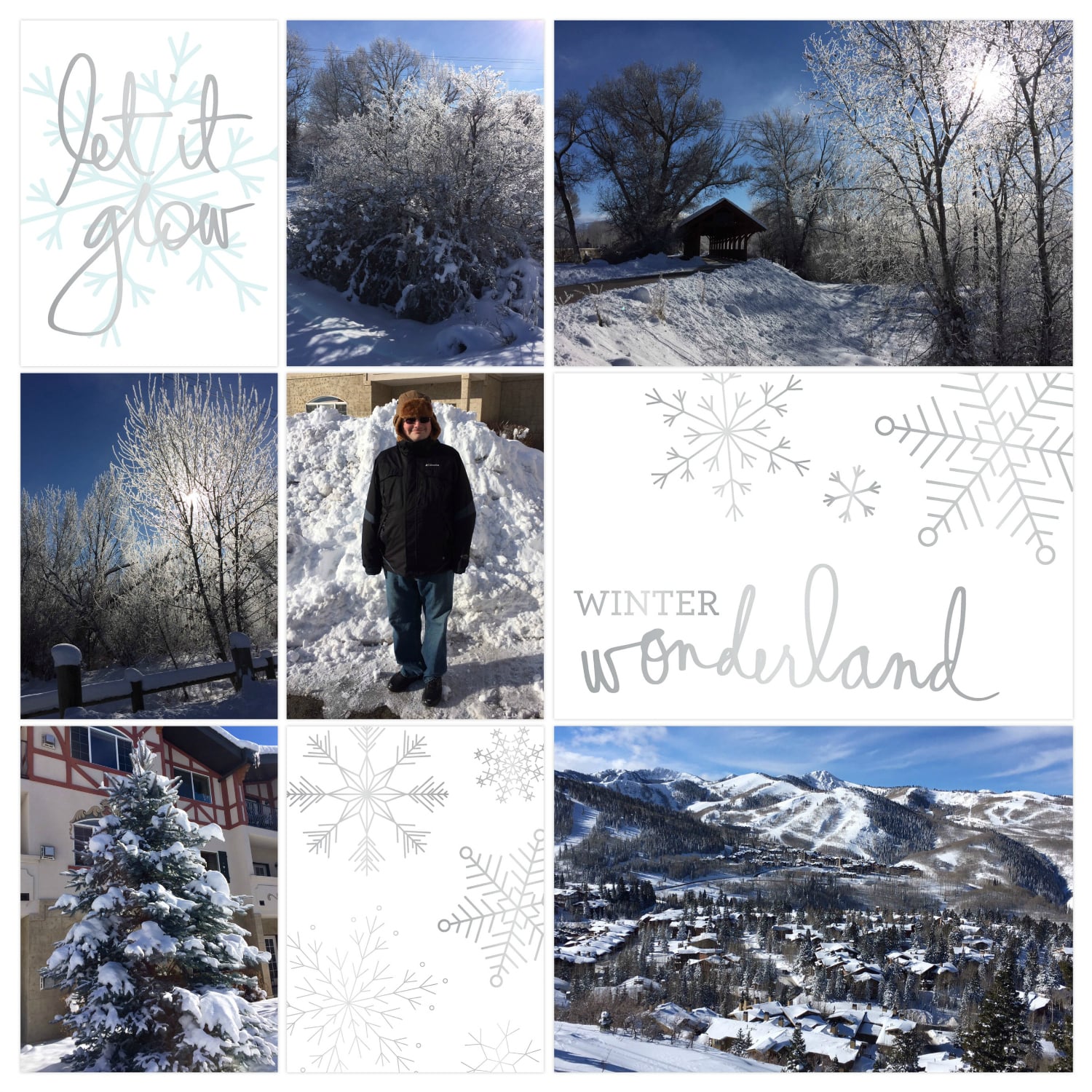 Layout features Digital Template Design S and the Oh What Fun Winter Edition. All supplies are available as in-app purchases.